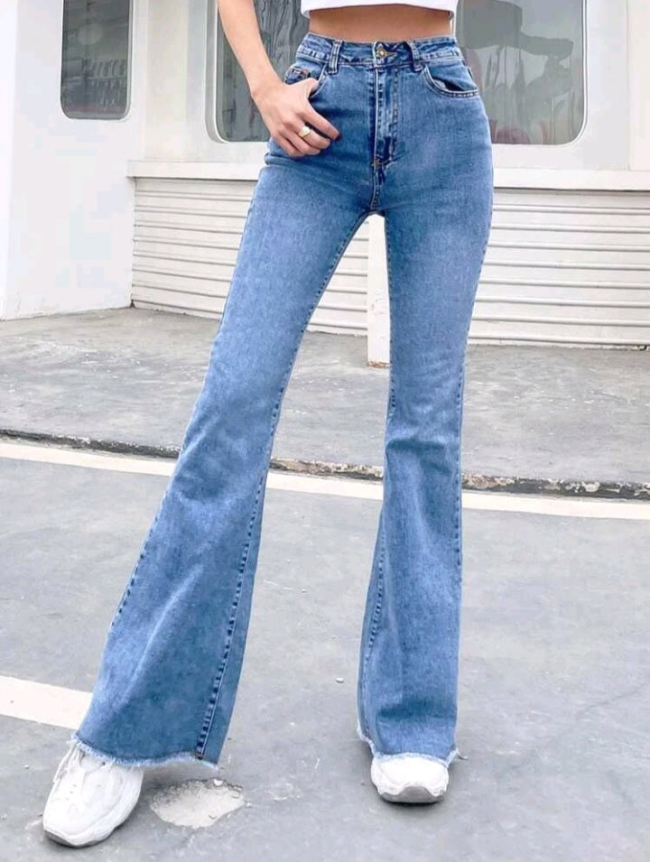 Jeans de Campana Cintura Alta FV05