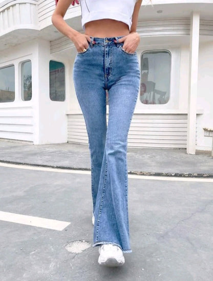 Jeans de Campana Cintura Alta FV05