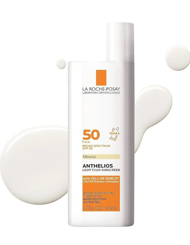PROTECTOR SOLAR LA ROCHE-POSAY MINERAL ANTHELIOS LIGHT FLUID SUNSCREEN SPF 50 GE010