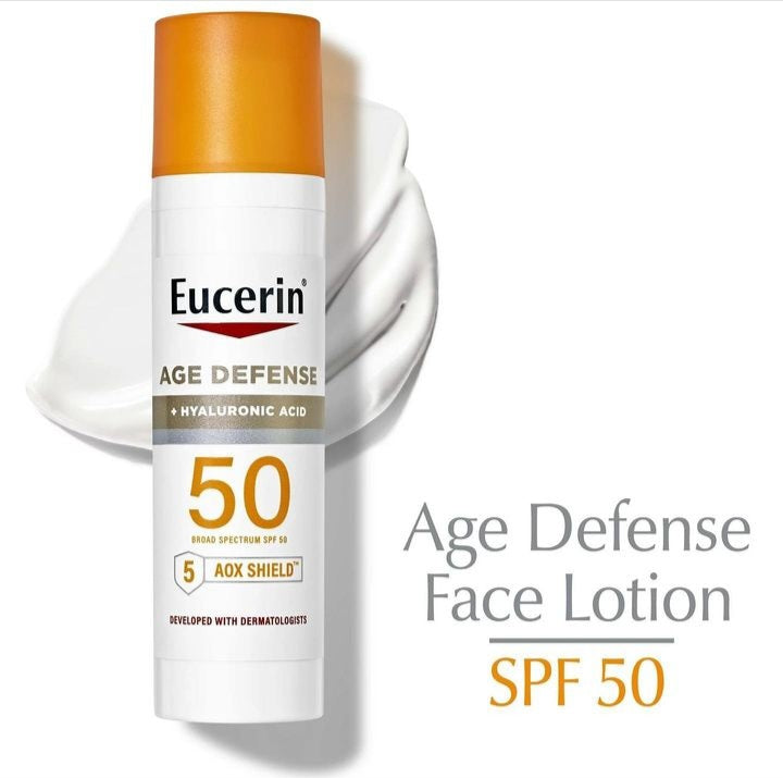 Eucerin Sun Age Defense SPF 50 Face Sunscreen Lotion GF06