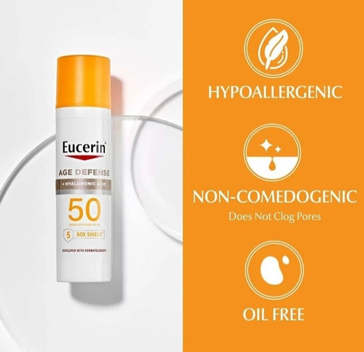 Eucerin Sun Age Defense SPF 50 Face Sunscreen Lotion GF06