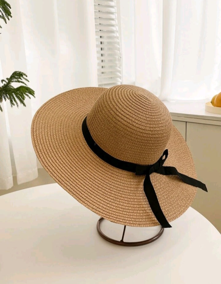 Sombrero de Paja con Decoración de Lazo GX02